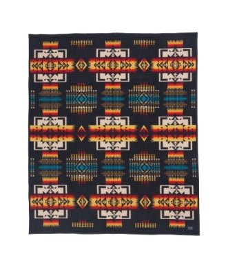 PENDLETON Chief Joseph Jacquard Robe in Black