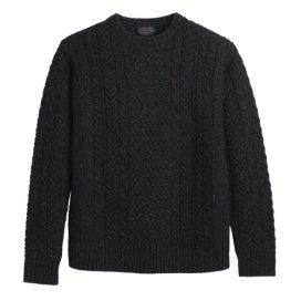 Pendleton Women's Black Heather Crew Neck Sweater